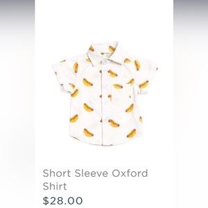 Monica and Andy, short sleeve Oxford, size 12-18 months